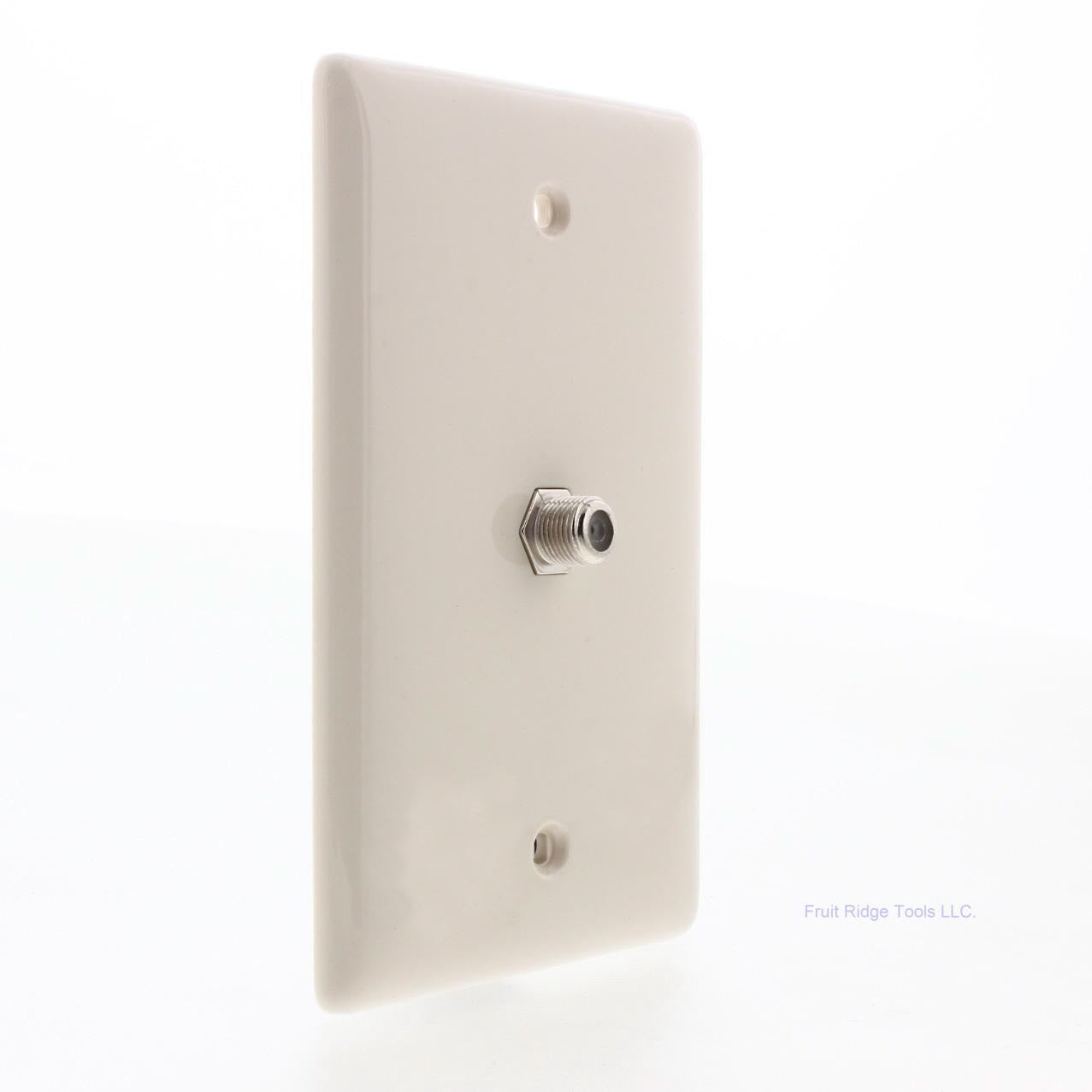 Hubbell NS750LA Light Almond 1-Gang 1-Coaxial Connector Nylon Wallplate Cover