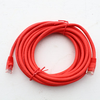 Hubbell NSC6R15 Red Cat6 15ft Patch Cord Ethernet Cable Data Center Network Cord