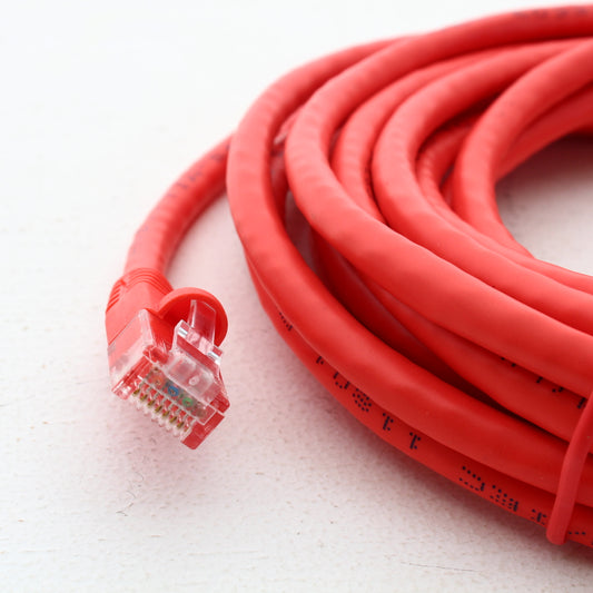 Hubbell NSC6R15 Red Cat6 15ft Patch Cord Ethernet Cable Data Center Network Cord