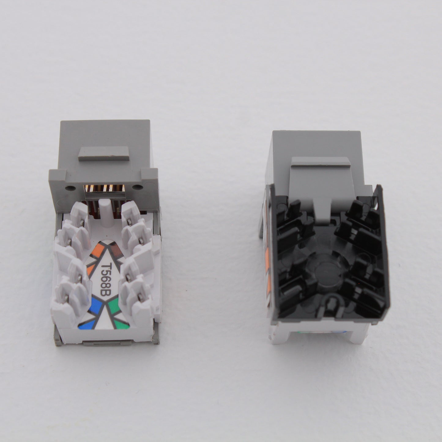 Hubbell NSJ5EGY25 Gray Universal A/B Cat5e Voice Data Jack 8-Position 25pcs