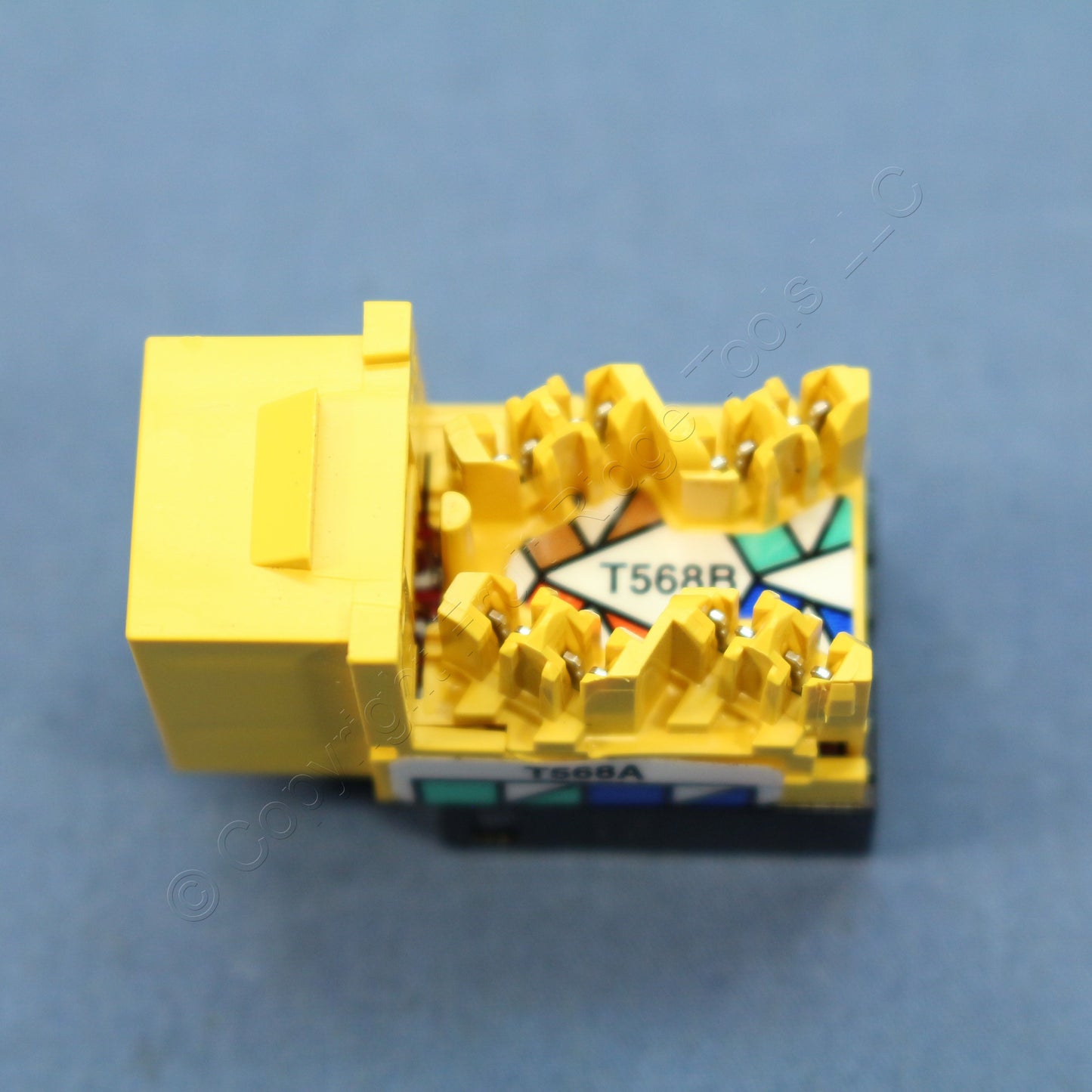 10 Hubbell NetSelect Yellow Universal A/B Cat5e Voice Data Jacks 8-Position