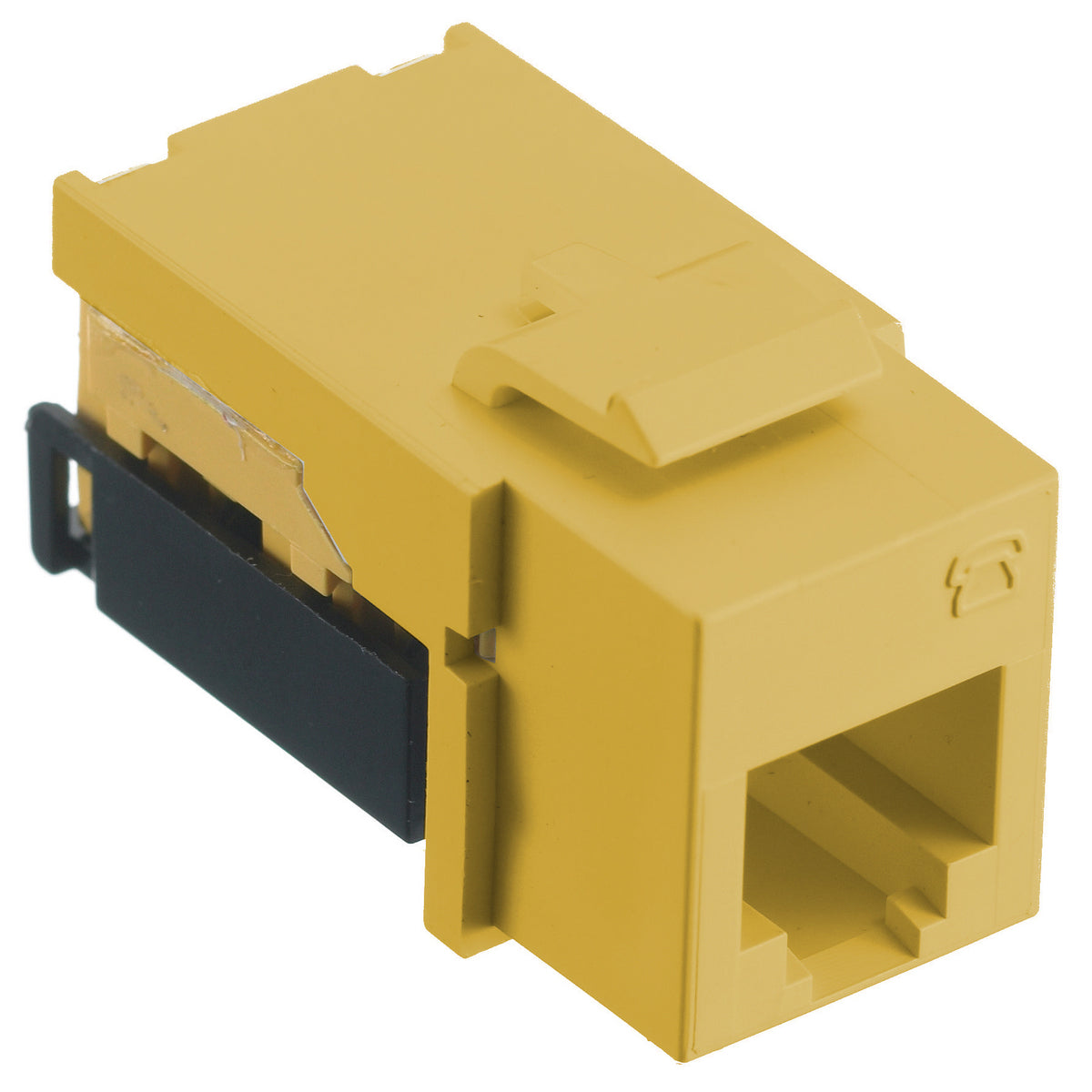 Hubbell NetSelect Yellow Snap-In 6-Wire Telephone Jack 6 Position USOC NSJUY