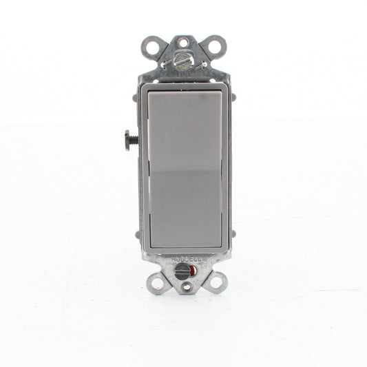 Hubbell OEM2111GY Gray Single Pole Rocker Switch for Marine OEM 15A 120/277VAC
