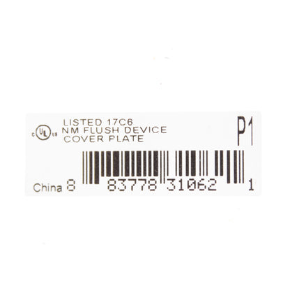 Hubbell P1 Ivory Brown 1-GANG Toggle Switch Unbreakable Standard Wallplate Cover
