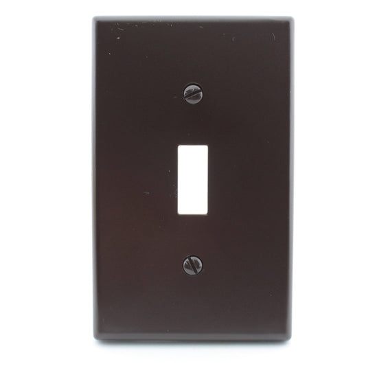 Hubbell P1 Ivory Brown 1-GANG Toggle Switch Unbreakable Standard Wallplate Cover