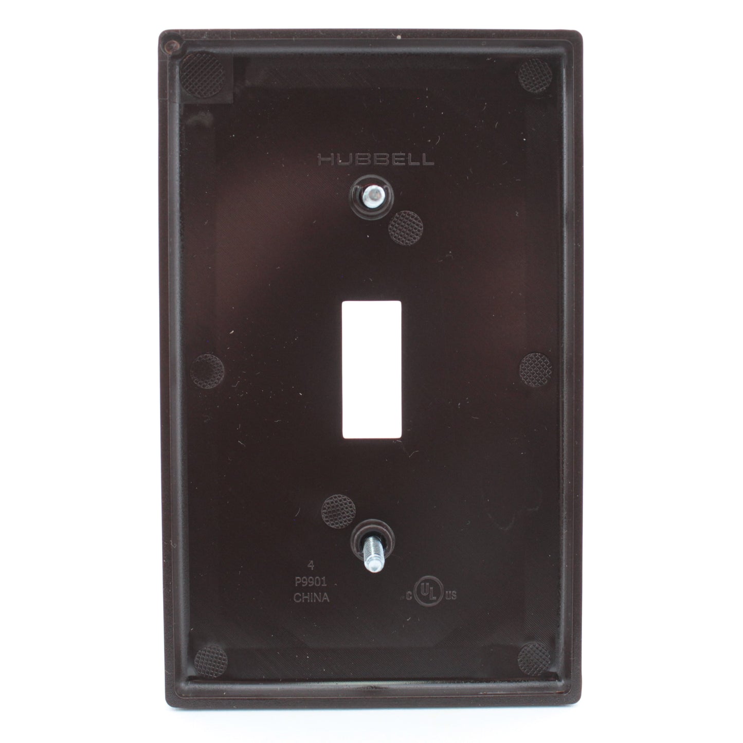 Hubbell P1 Ivory Brown 1-GANG Toggle Switch Unbreakable Standard Wallplate Cover
