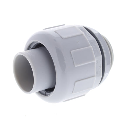 Hubbell 1" Liquidtight Connector Male Straight NonMetallic Polytuff Gray P100CGY