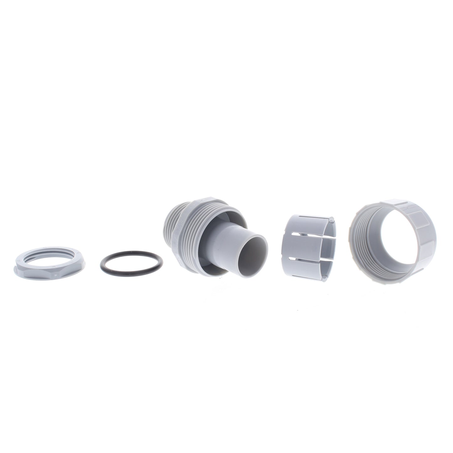 Hubbell 1" Liquidtight Connector Male Straight NonMetallic Polytuff Gray P100CGY