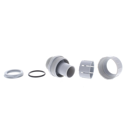 Hubbell 1" Liquidtight Connector Male Straight NonMetallic Polytuff Gray P100CGY