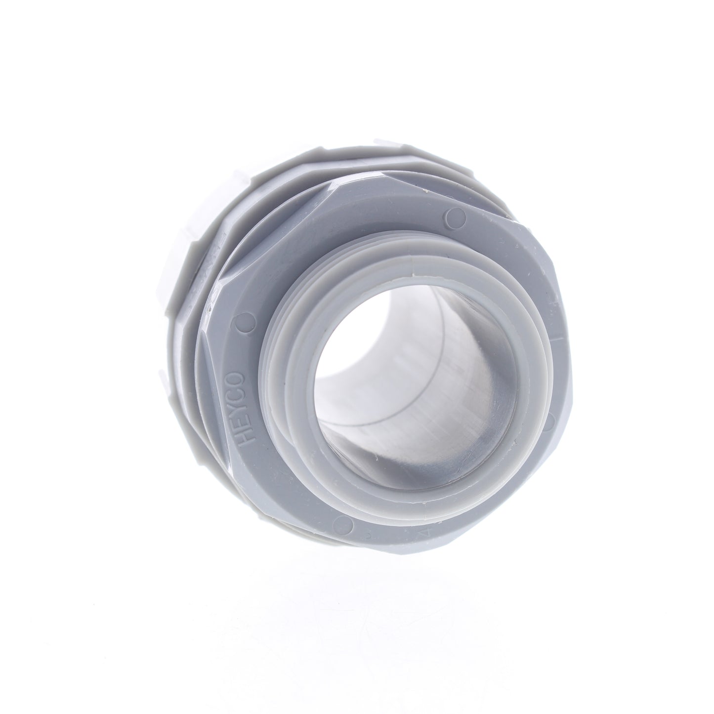Hubbell 1" Liquidtight Connector Male Straight NonMetallic Polytuff Gray P100CGY