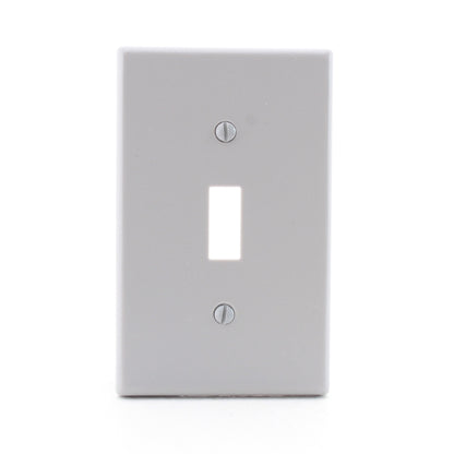 Hubbell P1GY Gray Unbreakable Nylon Toggle Switch Cover Wall Plate Switchplate