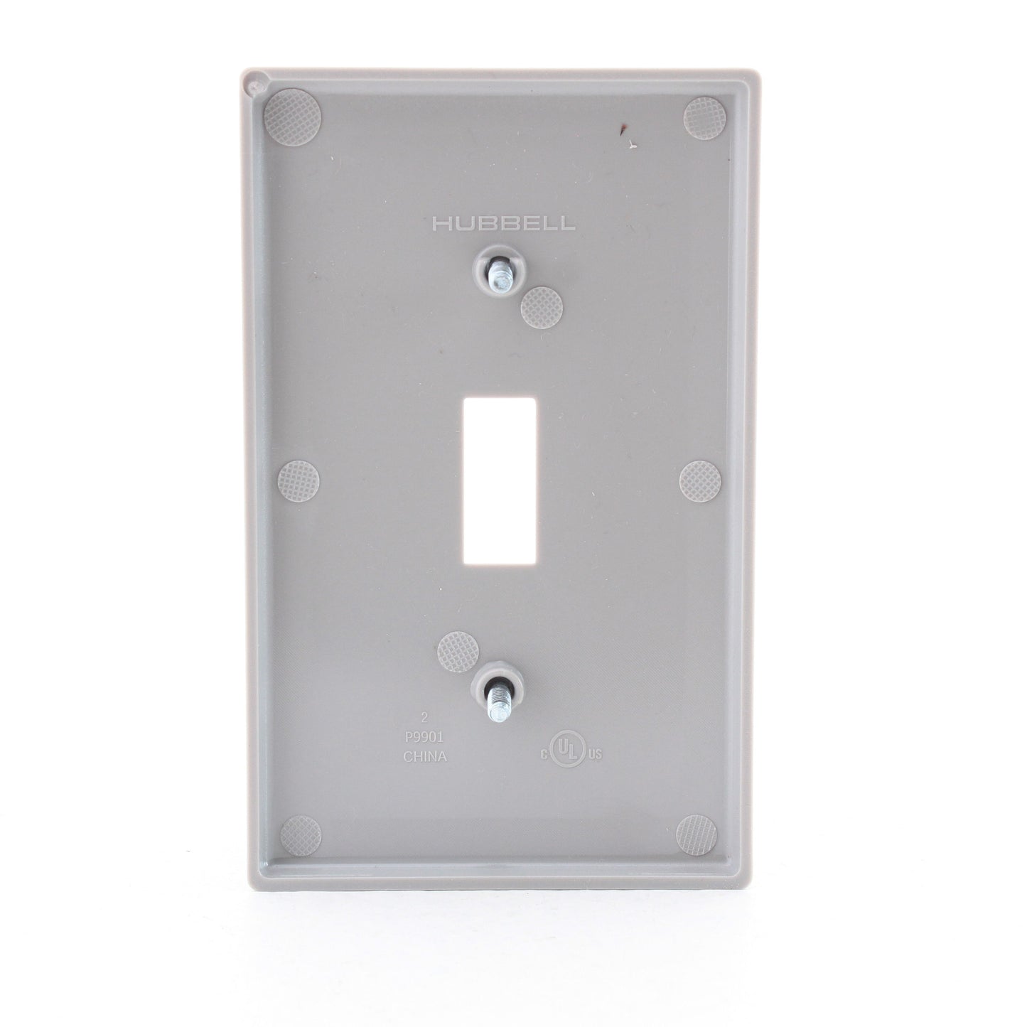 Hubbell P1GY Gray Unbreakable Nylon Toggle Switch Cover Wall Plate Switchplate