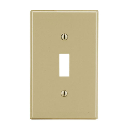 Hubbell Ivory Unbreakable Nylon Toggle Switch Cover Wall Plate Switchplate P1I