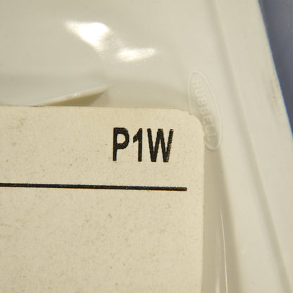 Hubbell P1W White 1-Gang Toggle Switch Unbreakable Nylon Standard Size Wallplate