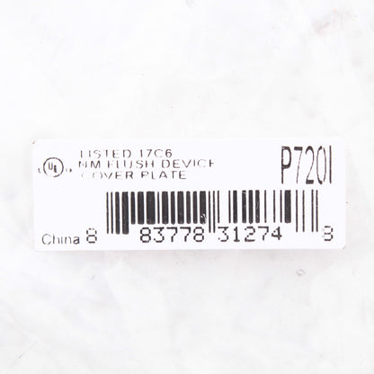 Hubbell P720I Ivory 1.60" Receptacle Wallplate for 20A 30A Locking Outlet Cover