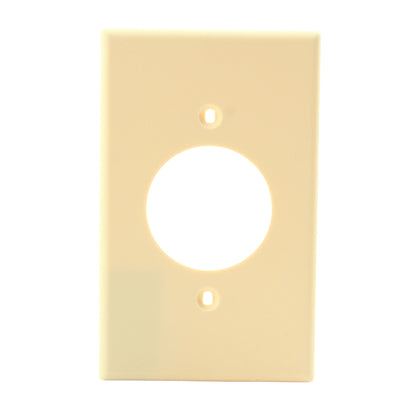 Hubbell P720I Ivory 1.60" Receptacle Wallplate for 20A 30A Locking Outlet Cover