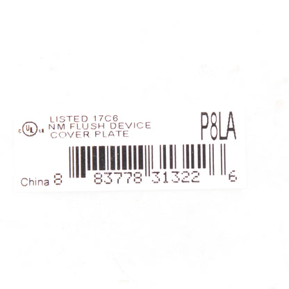 Hubbell P8LA Light Almond 1-Gang Unbreakable Wallplate Duplex Outlet Cover