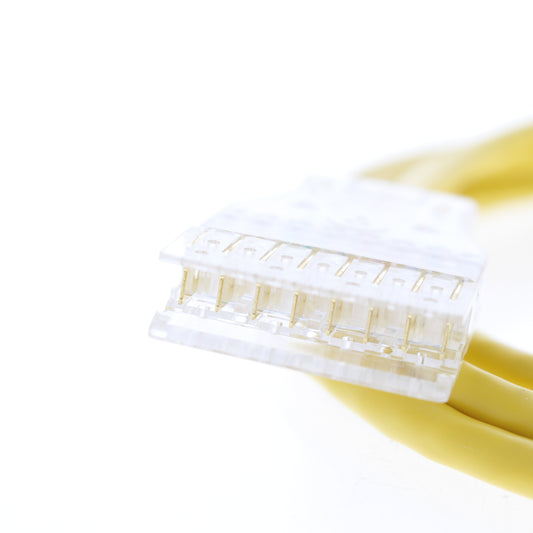 Hubbell PC110C5EL7 Cat5e Yellow 7ft Ethernet Patch Cord 110-Type Plug Cable Data