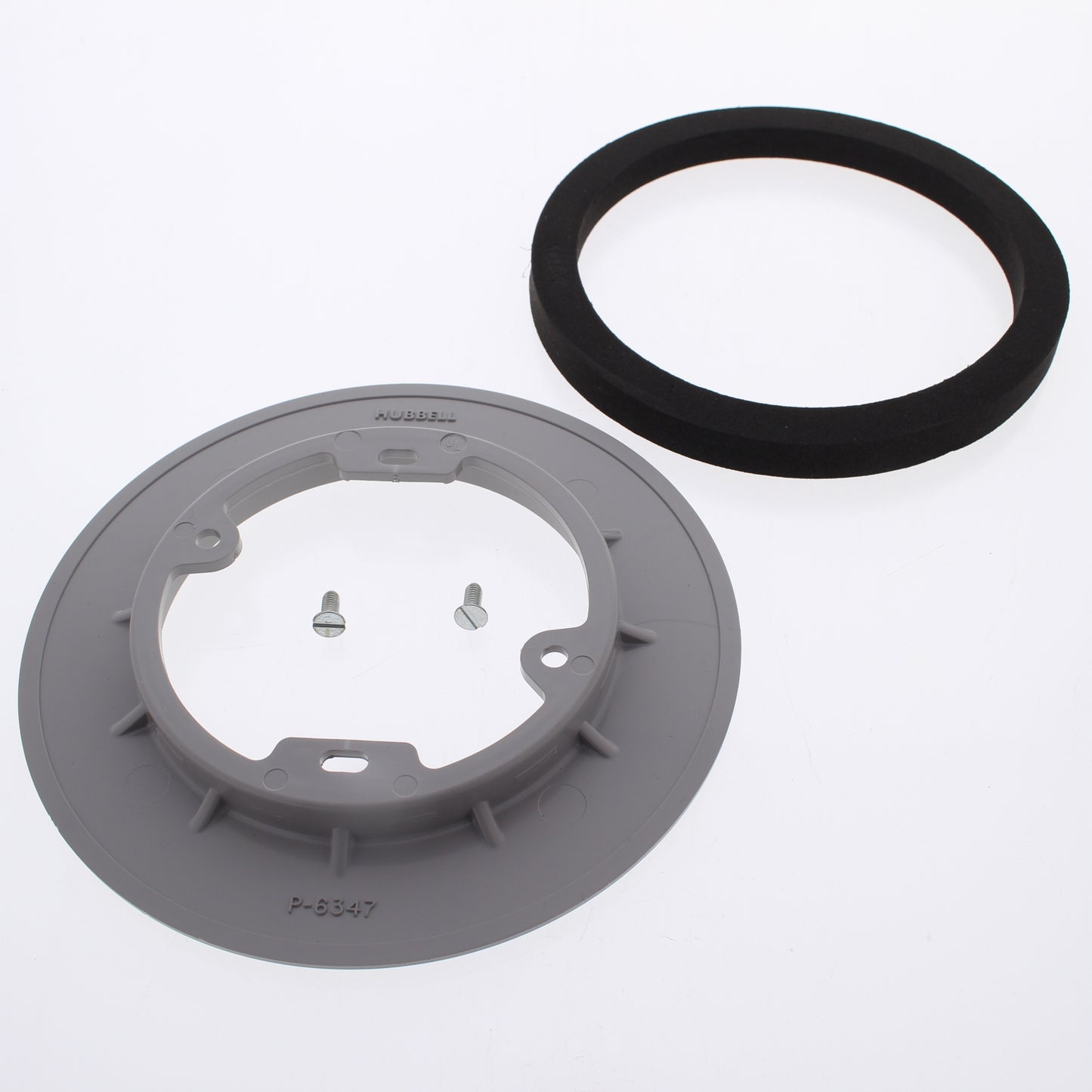 Hubbell Gray Scrubshield Carpet Flange for Floor Box 6-1/4" Dia PFBFGYA