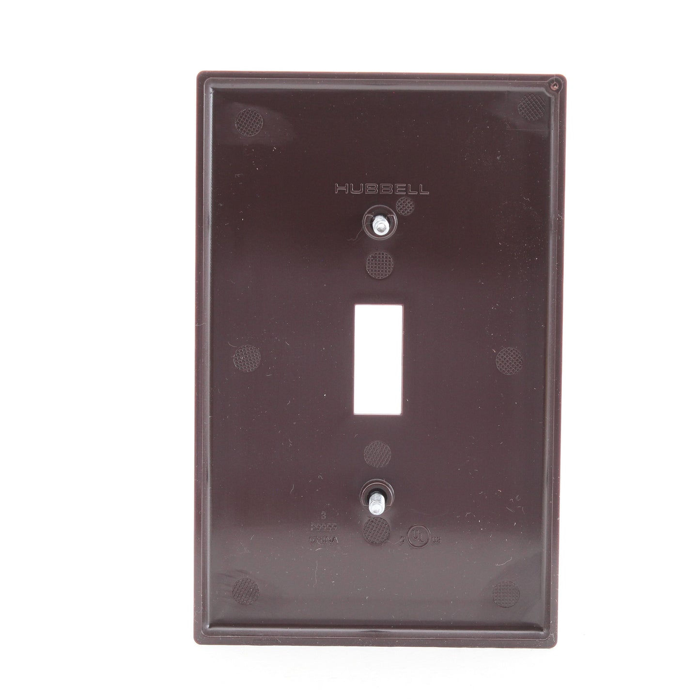 Hubbell PJ1 Brown Unbreakable Mid-Size Toggle Switch Cover Plate Wallplate