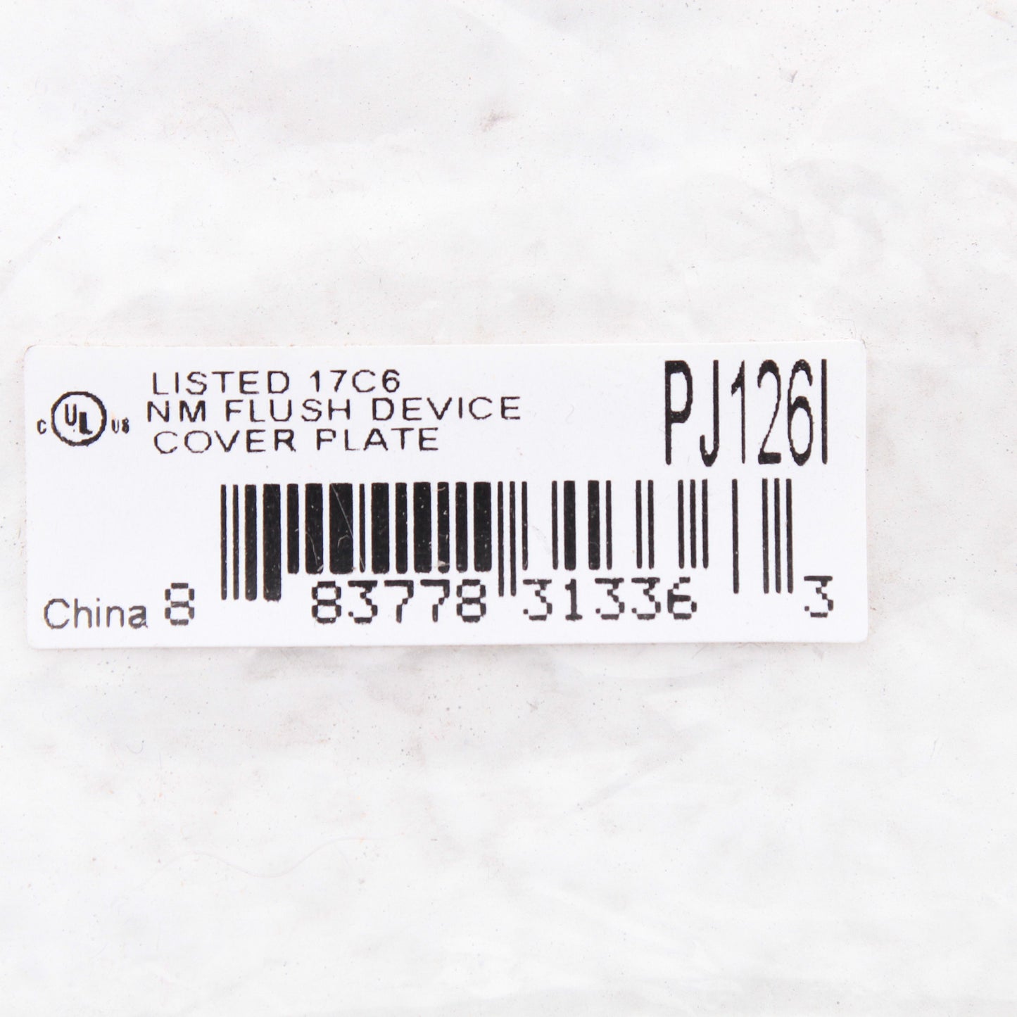 Hubbell PJ126I Ivory Mid-Size Unbreakable Toggle Switch GFCI Receptacle Cover
