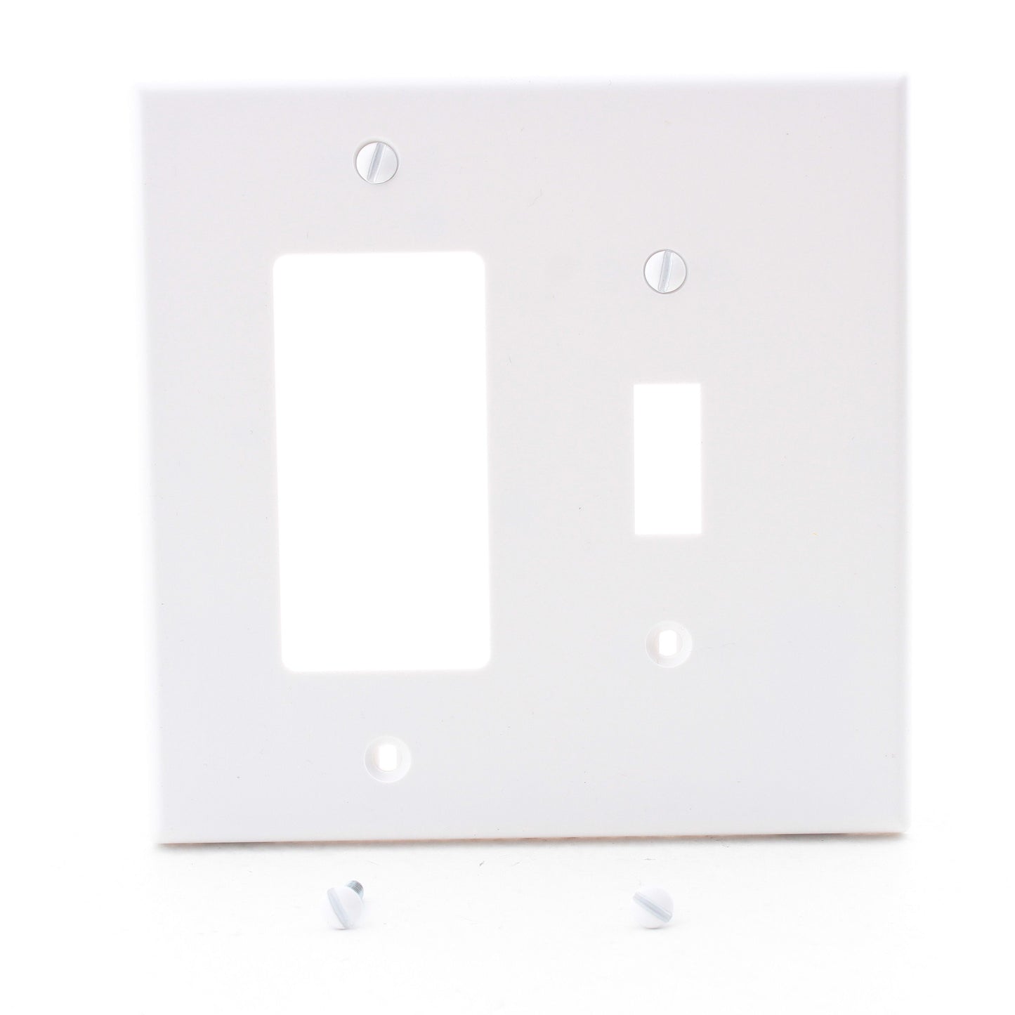 Hubbell PJ126W White Mid-Size Unbreakable Toggle Switch GFCI Receptacle Cover