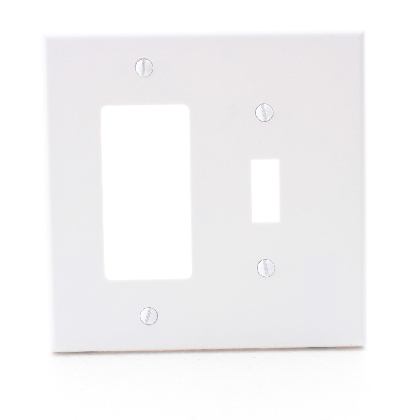 Hubbell PJ126W White Mid-Size Unbreakable Toggle Switch GFCI Receptacle Cover