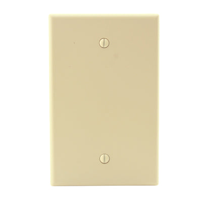 Hubbell PJ13I Ivory Unbreakable Mid-Size Cover 1-Gang Blank Wallplate Box Mount
