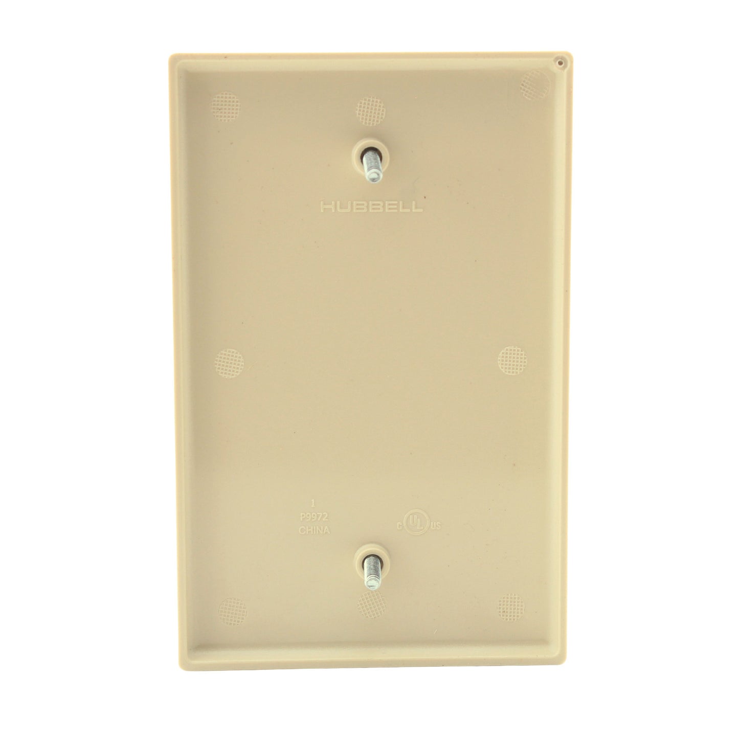 Hubbell PJ13I Ivory Unbreakable Mid-Size Cover 1-Gang Blank Wallplate Box Mount