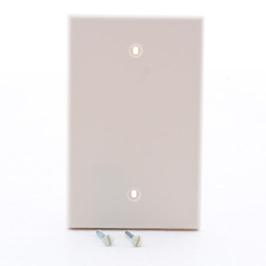 Hubbell PJ13LA Light Almond Unbreakable Mid-Size Cover 1-Gang Blank Box Mount