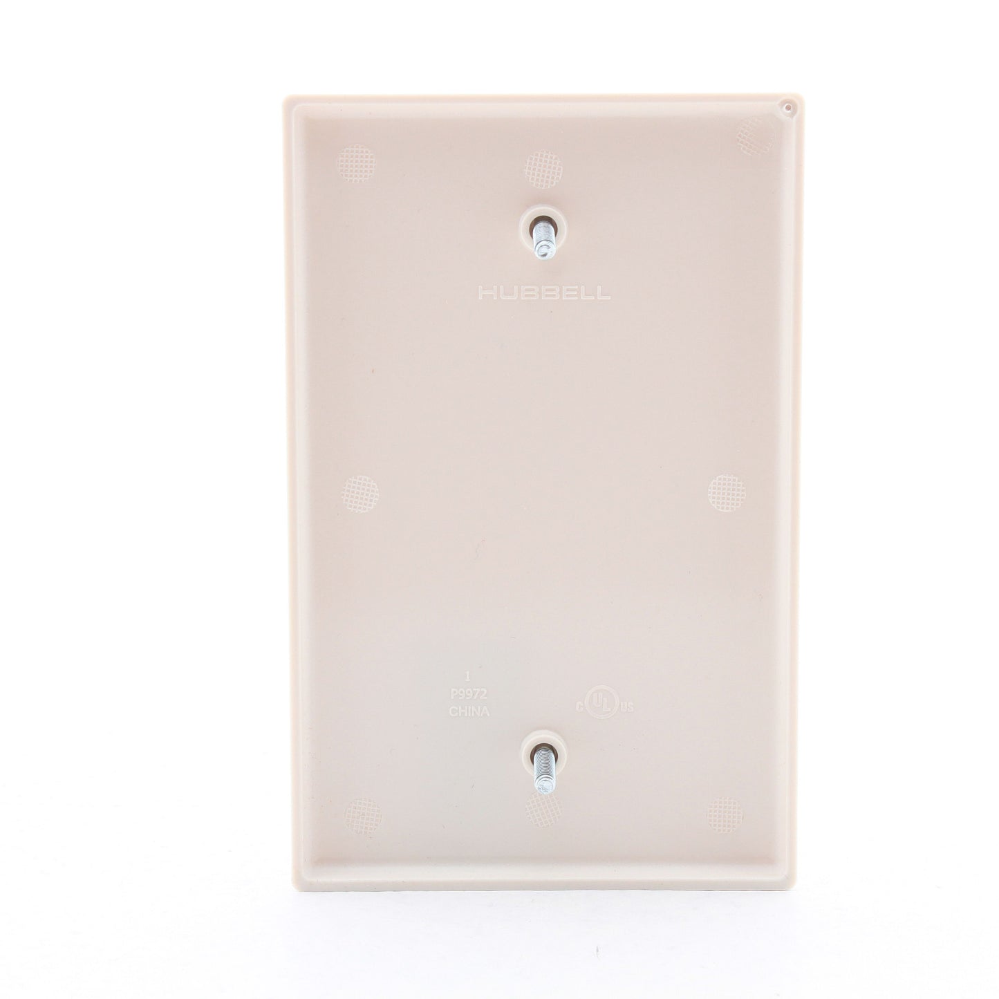 Hubbell PJ13LA Light Almond Unbreakable Mid-Size Cover 1-Gang Blank Box Mount