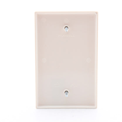 Hubbell PJ13LA Light Almond Unbreakable Mid-Size Cover 1-Gang Blank Box Mount