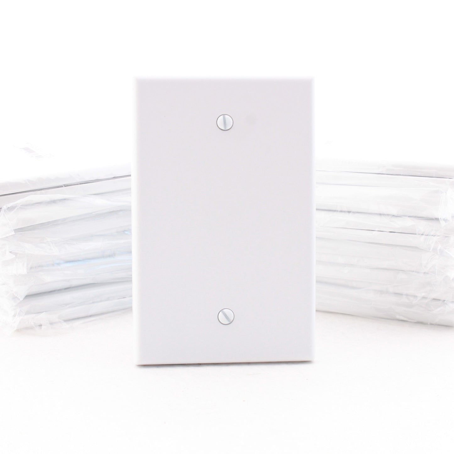 Hubbell PJ13W White Unbreakable Mid-Size Cover 1-Gang Nylon Blank Box Mount 25pc