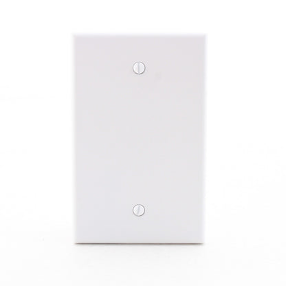 Hubbell PJ13W White Unbreakable Mid-Size Cover 1-Gang Blank Wallplate Box Mount
