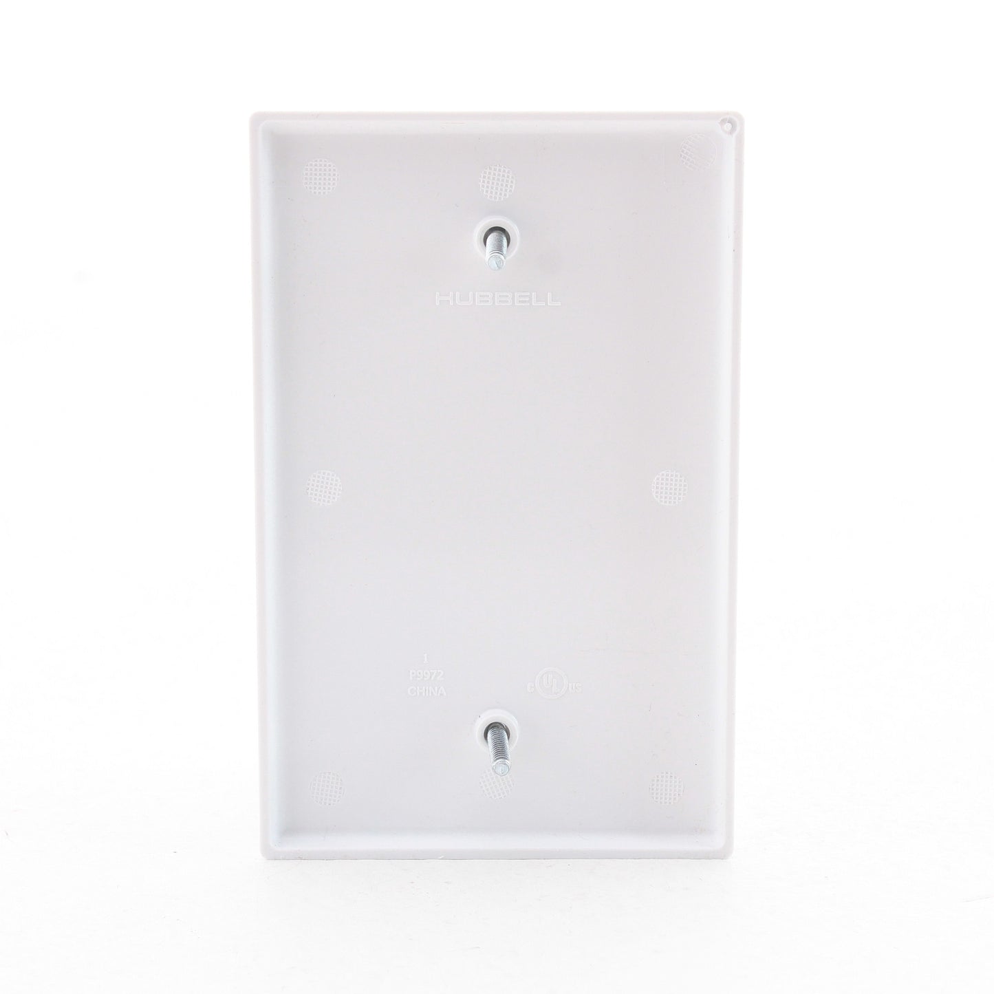 Hubbell PJ13W White Unbreakable Mid-Size Cover 1-Gang Blank Wallplate Box Mount