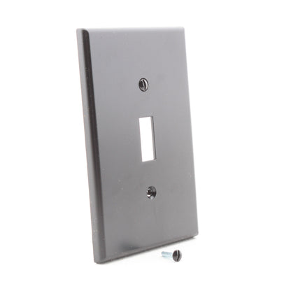 Hubbell PJ1BK Black Unbreakable Mid-Size Toggle Switch Cover Wallplates 25pcs