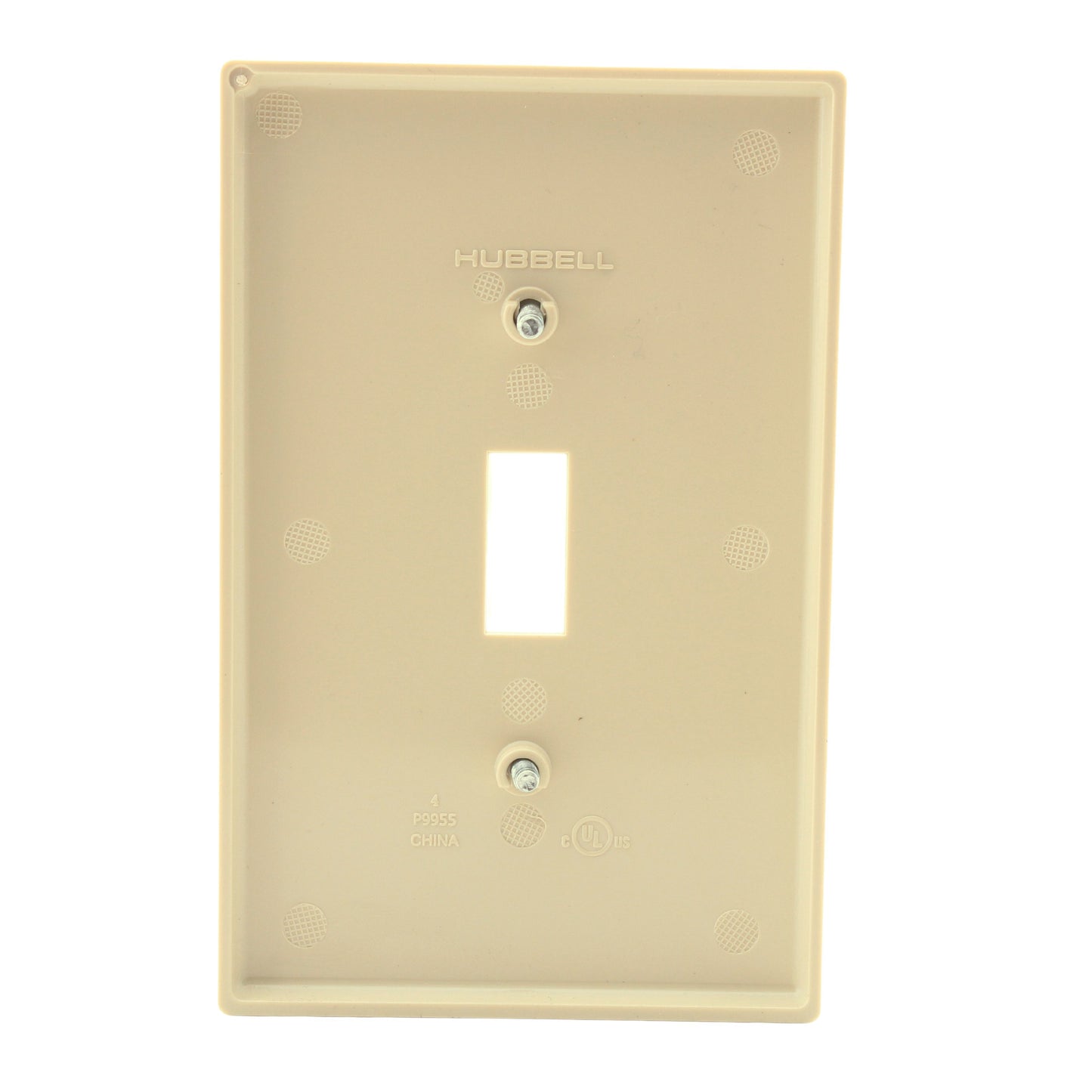 Hubbell PJ1I Ivory Unbreakable Mid-Size Toggle Switch Cover Nylon Wallplates