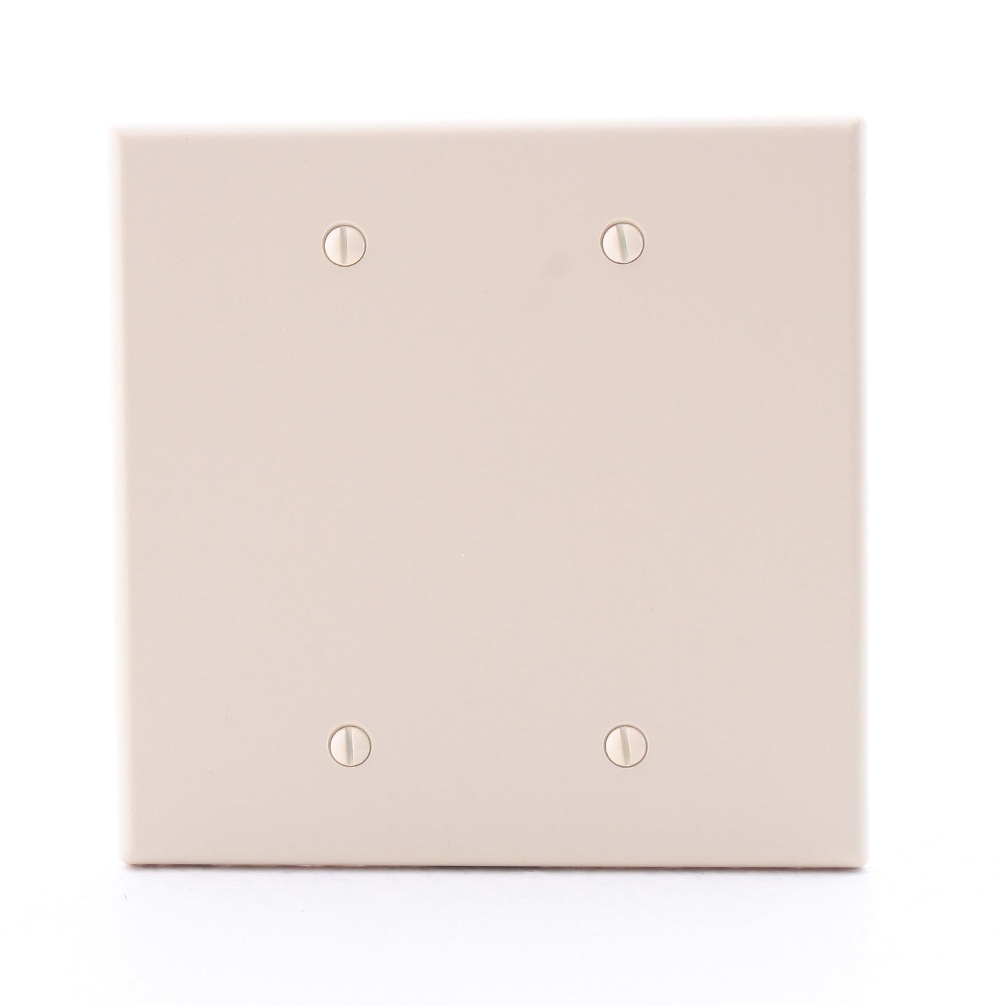 Hubbell PJ23I Ivory Unbreakable Mid-Size 2-Gang Box Mount Blank Nylon Cover