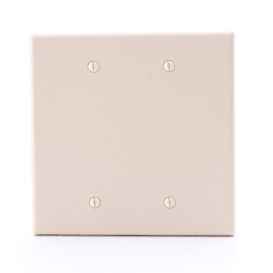 Hubbell PJ23I Ivory Unbreakable Mid-Size 2-Gang Box Mount Blank Nylon Cover