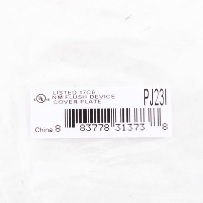 Hubbell PJ23I Ivory Unbreakable Mid-Size 2-Gang Box Mount Blank Nylon Cover