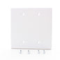 Hubbell PJ23W White Unbreakable Mid-Size 2-Gang Box Mount Blank Nylon Cover