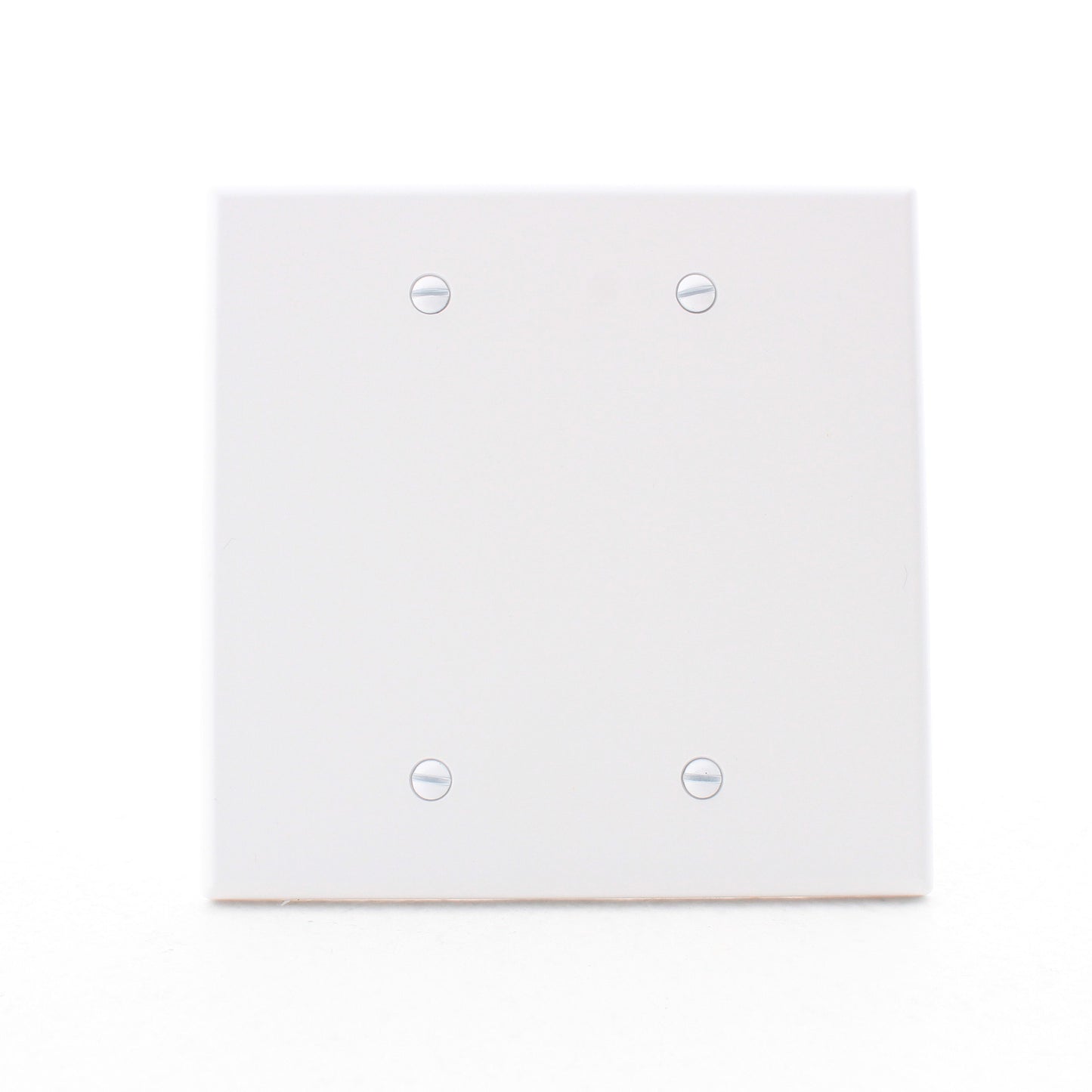 Hubbell PJ23W White Unbreakable Mid-Size 2-Gang Box Mount Blank Nylon Cover