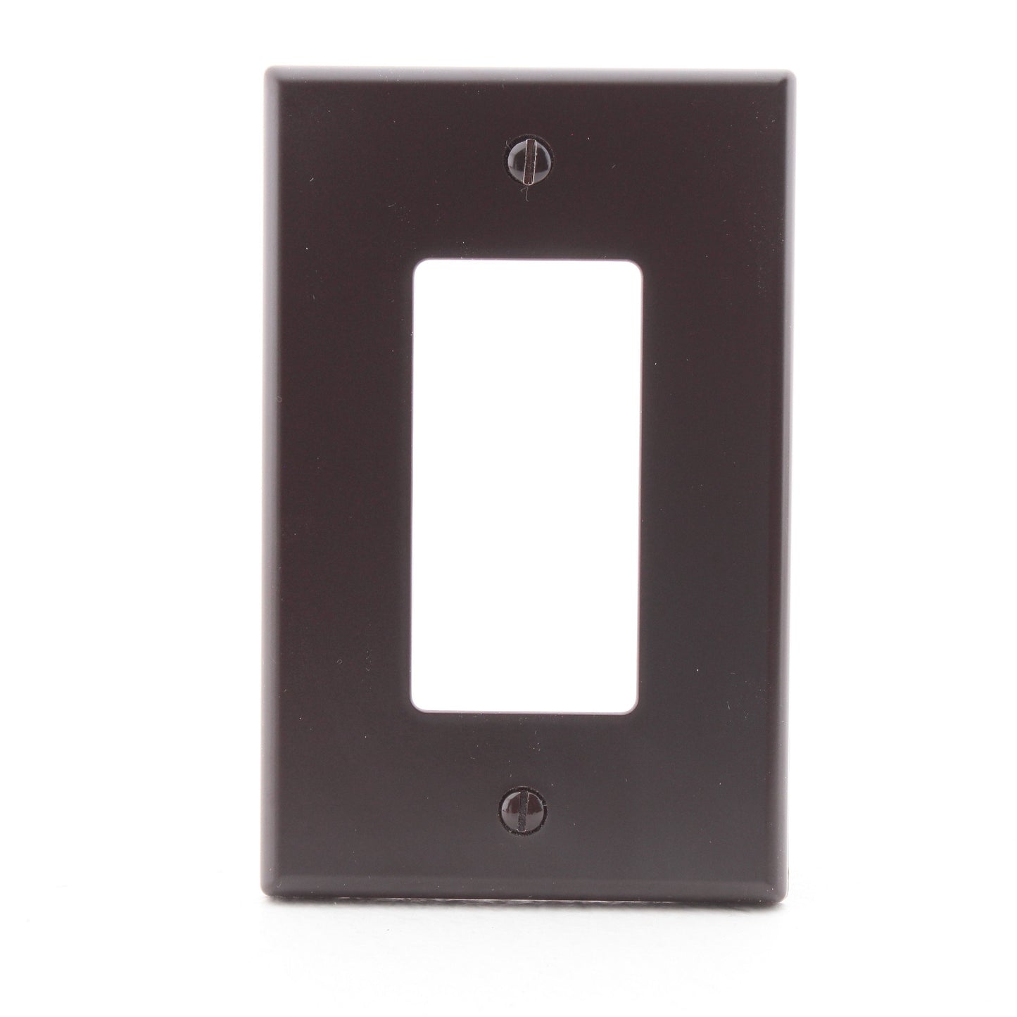 Hubbell PJ26 Brown 1-Gang Decorator Unbreakable Mid-Size GFCI Switch Cover