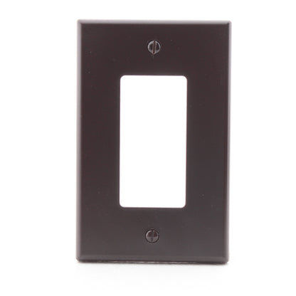 Hubbell PJ26 Brown 1-Gang Decorator Unbreakable Mid-Size GFCI Switch Cover
