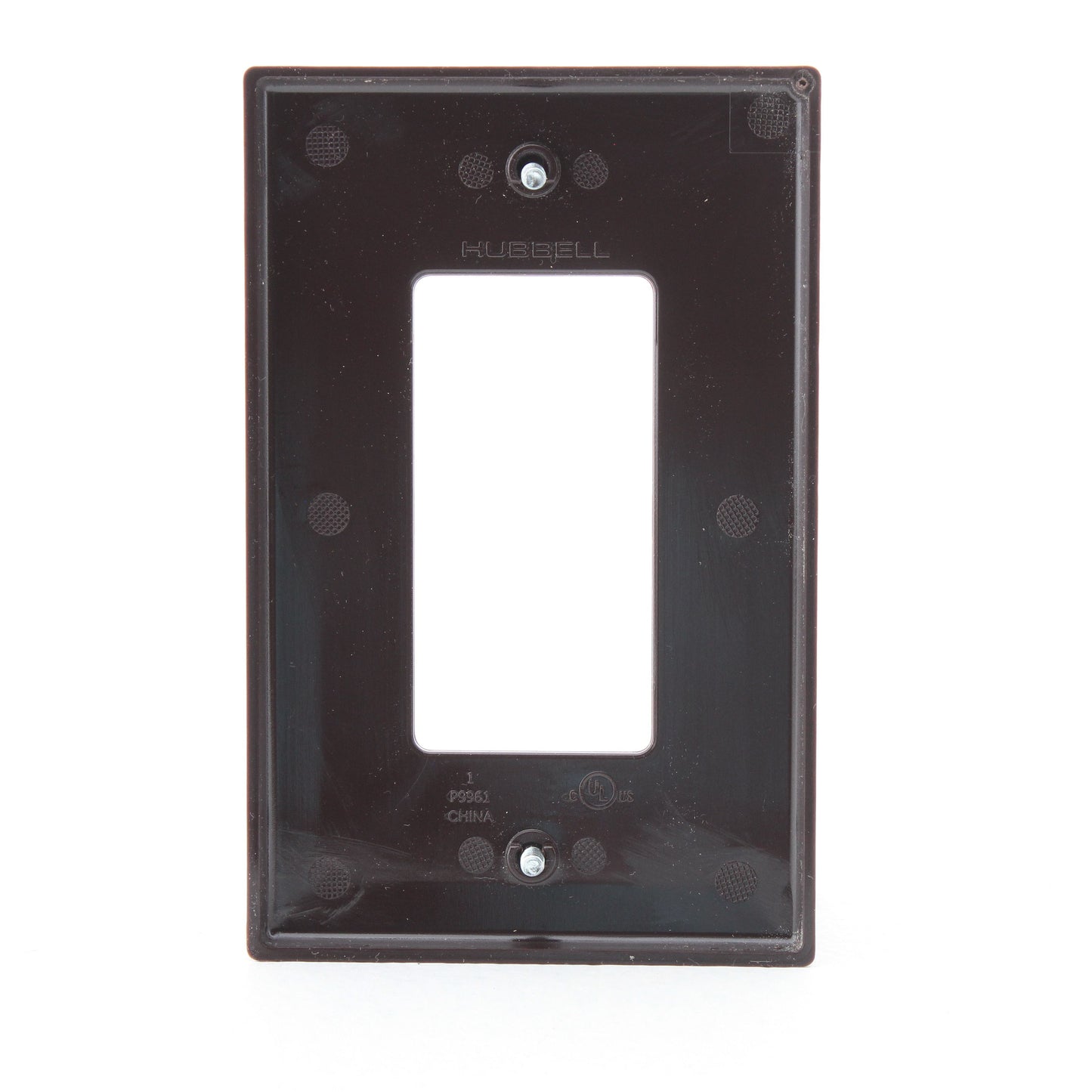 Hubbell PJ26 Brown 1-Gang Decorator Unbreakable Mid-Size GFCI Switch Cover