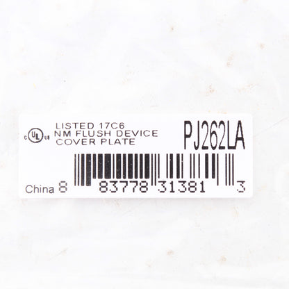 Hubbell PJ262LA Light Almond 2-Gang Unbreakable Decorator Switch Mid-Size Cover