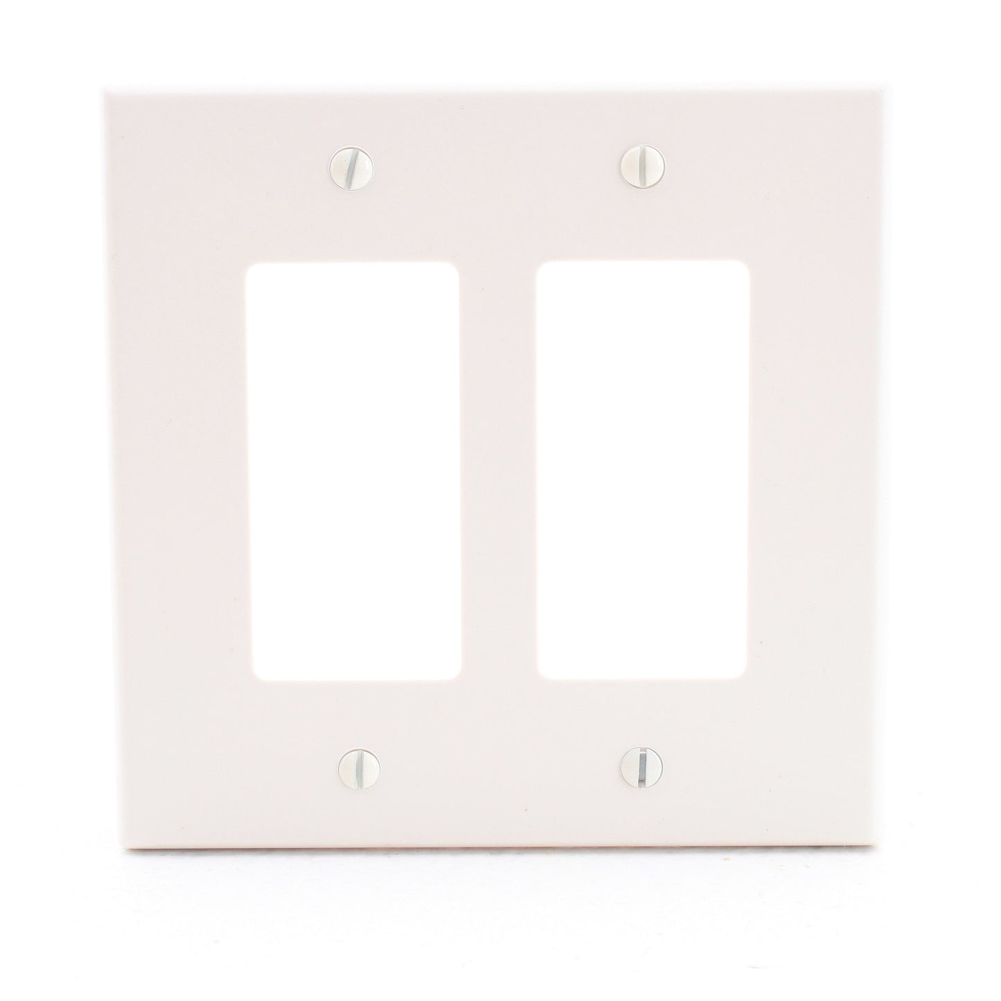 Hubbell PJ262LA Light Almond 2-Gang Unbreakable Decorator Switch Mid-Size Cover