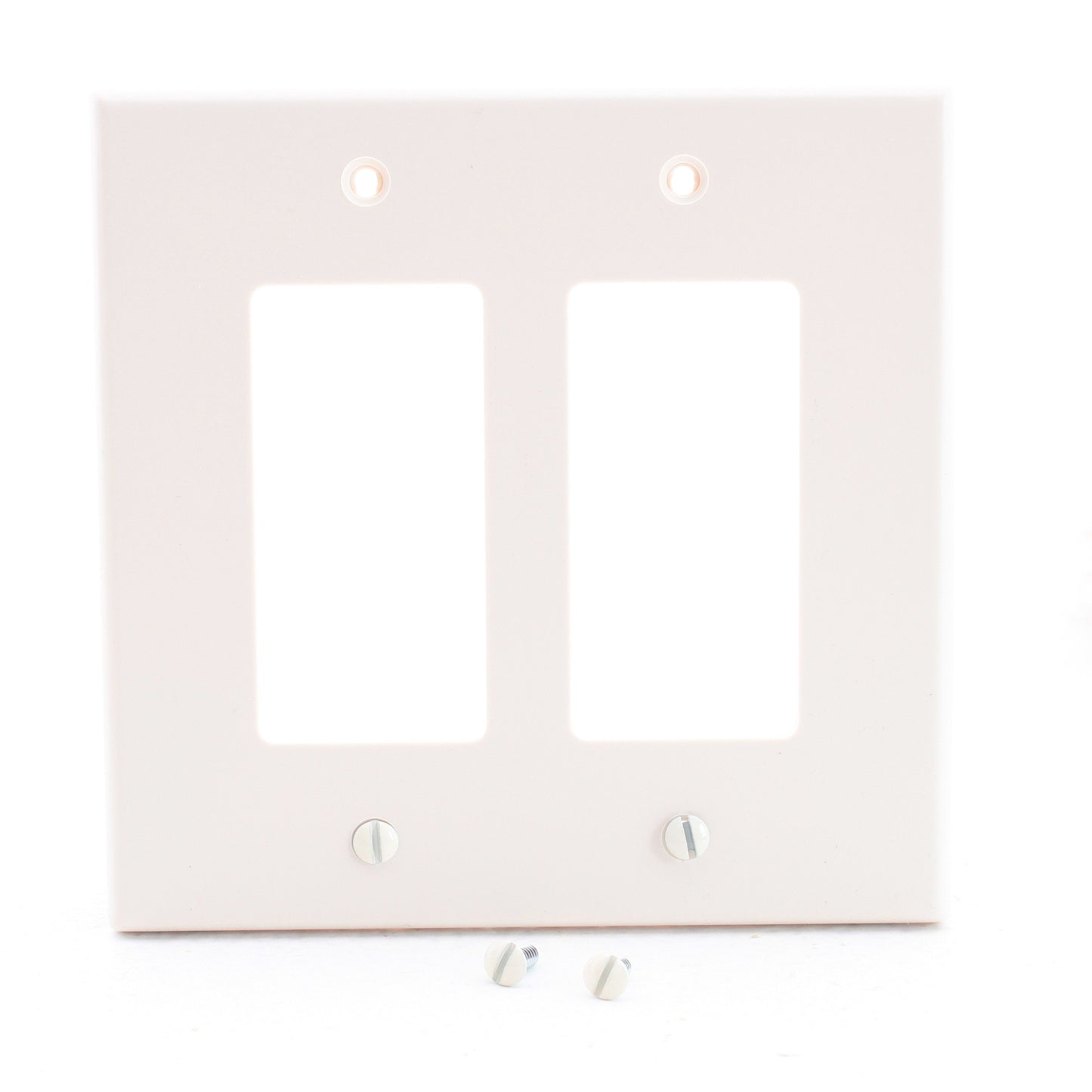 Hubbell PJ262LA Light Almond 2-Gang Unbreakable Decorator Switch Mid-Size Cover
