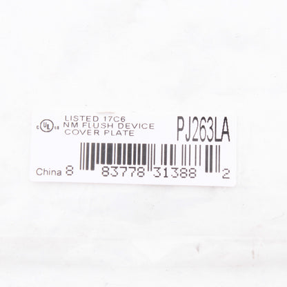 Hubbell PJ263LA Light Almond 3-Gang Nylon Decorator Switch Mid-Size GFCI Covers