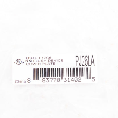 Hubbell PJ26LA Light Almond 1-Gang Unbreakable Mid-Size GFCI Switch Nylon Cover